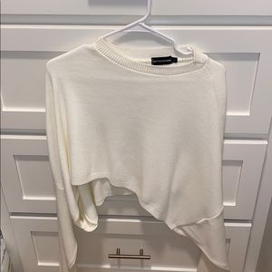 pretty little thing batwing cropped sweater